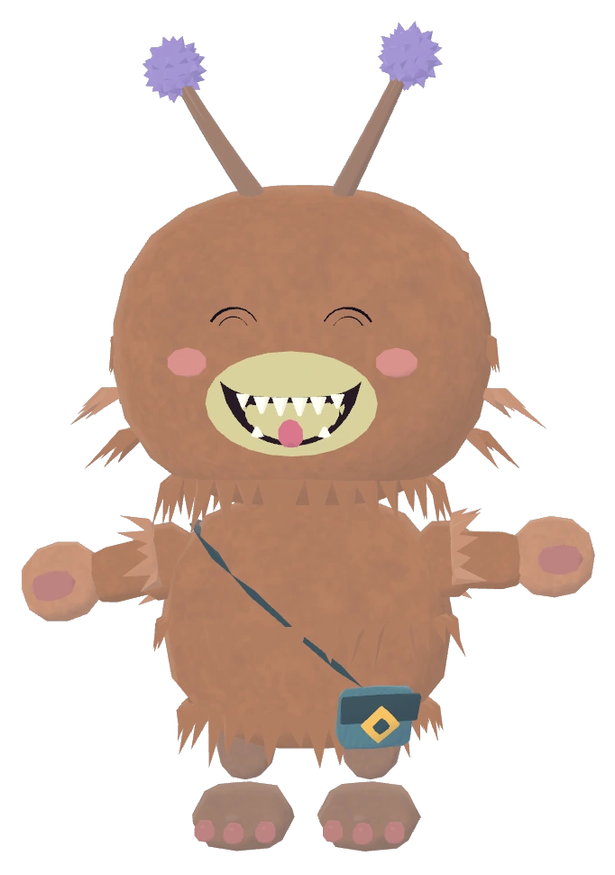 Pop dancing with a big smile and bouncing antennae